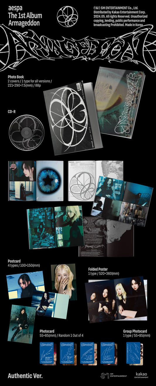 aespa - 1st Album Armageddon Authentic Version (2 Versions).