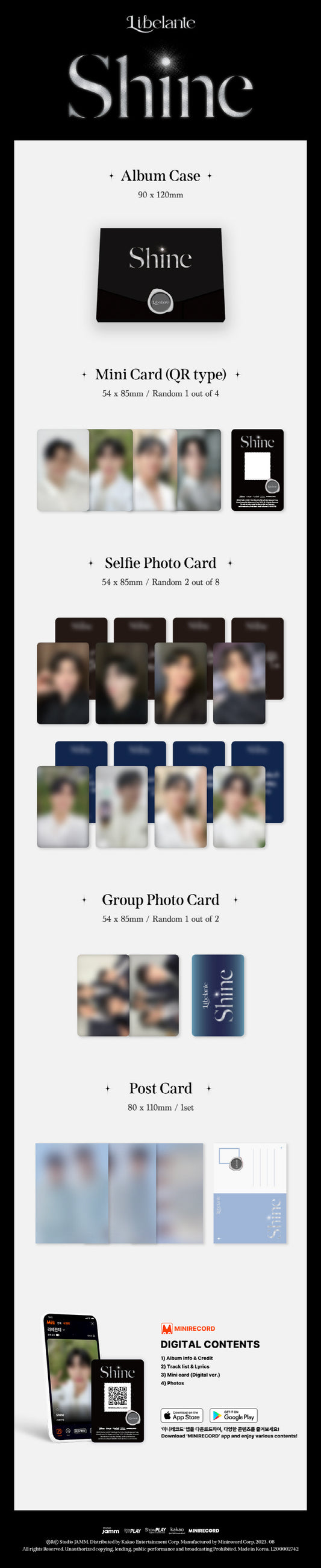 Libelante Single album Shine, Platform version