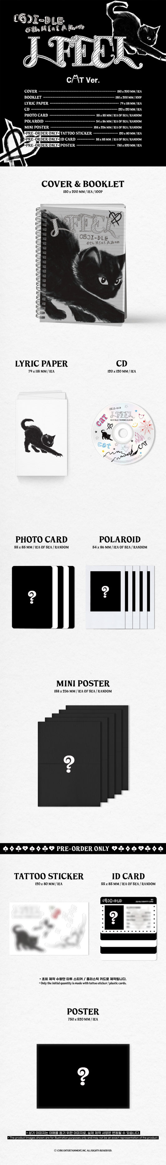 (G)I-DLE 6th Mini ALBUM, I feel (3 VERSIONS).