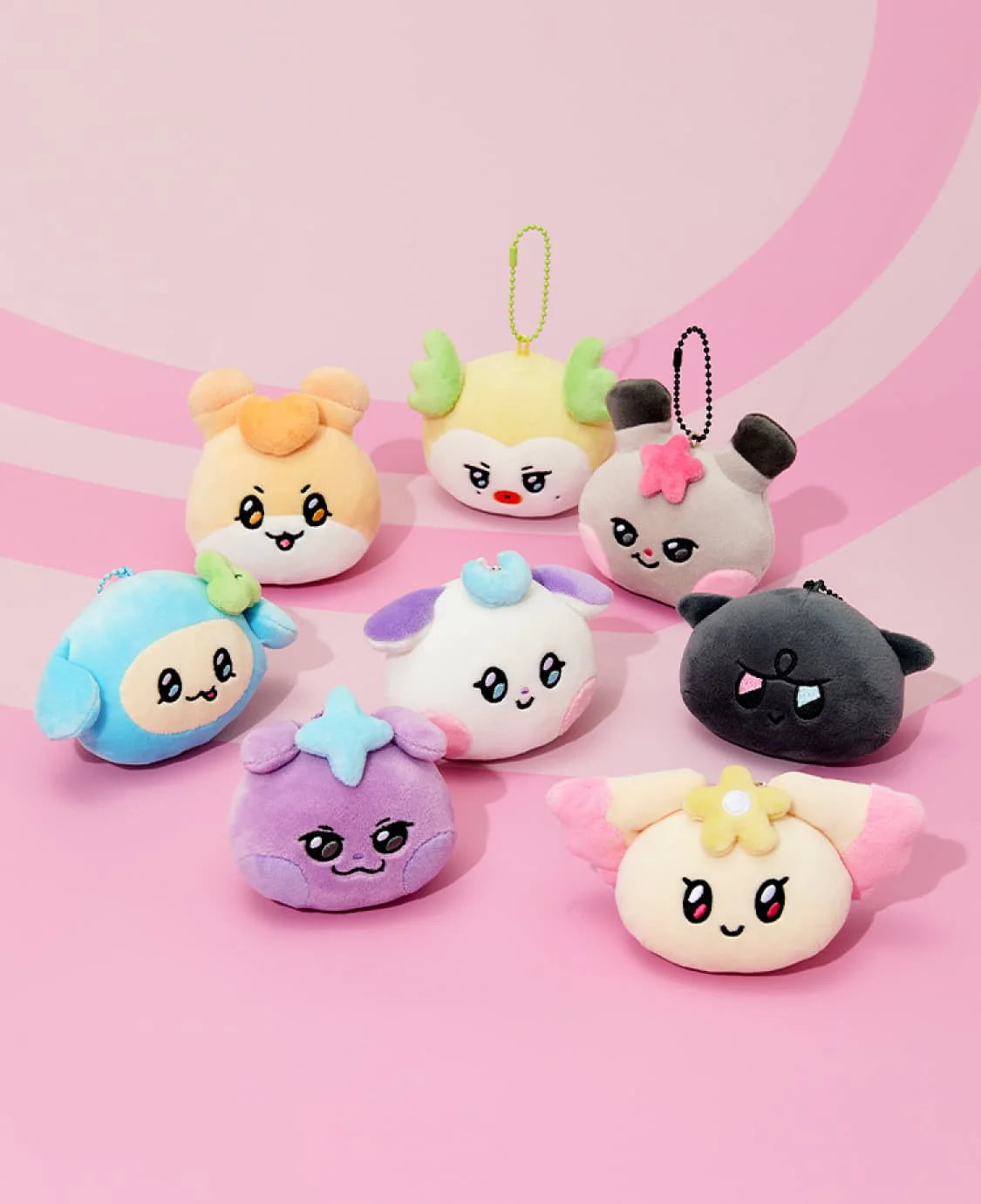 ATEEZ - [MIGHTEEZ FACE PLUSH KEYRING](8 Versions)(LINE FRIENDS
