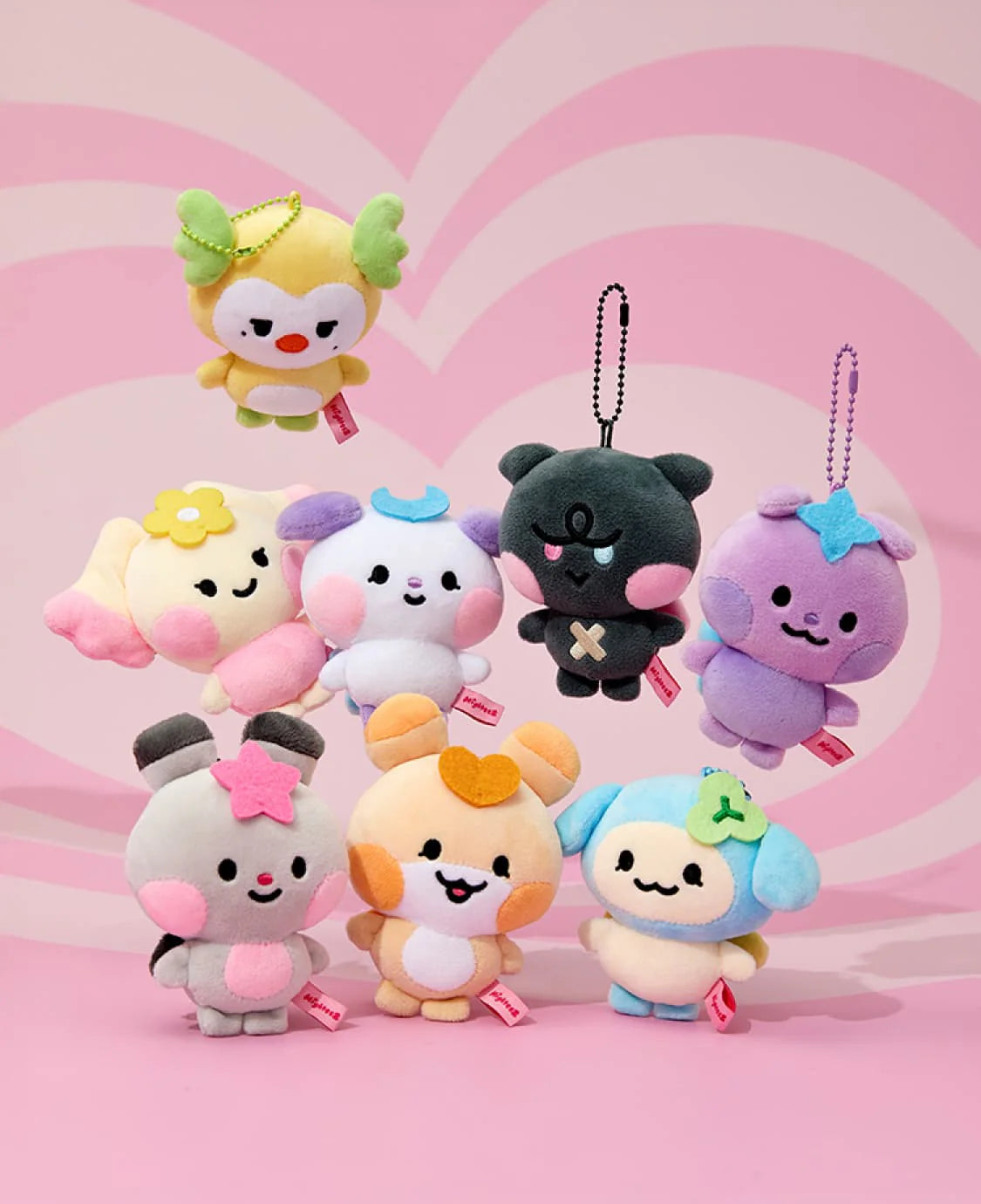 ATEEZ - [MIGHTEEZ MINI PLUSH KEYRING](8 Versions)(LINE FRIENDS