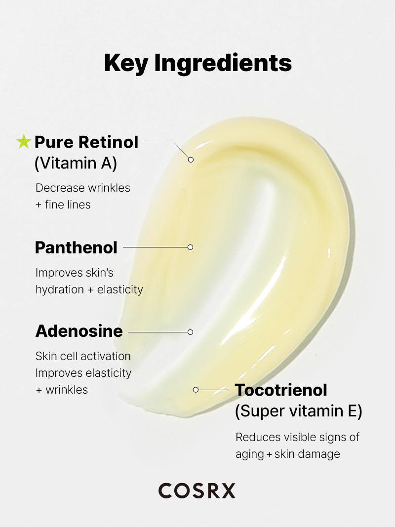 COSRX - The Retinol 0.1 Cream (20 mL).