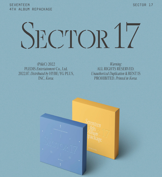 SEVENTEEN 4th Album Repackage SECTOR 17 (2 VERSIONS).