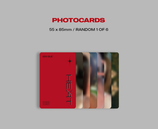 (G)I-DLE Special Album, HEAT, DIGIPAK Member Version RANDOM 1ea**