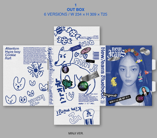 NEWJEANS - 1st EP Album BLUEBOOK VERSION (6 VERSIONS).