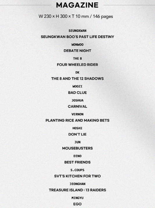 SEVENTEEN Welcome to Seventten Going VOL. 2 (Magazine Vol. 2 Going).**