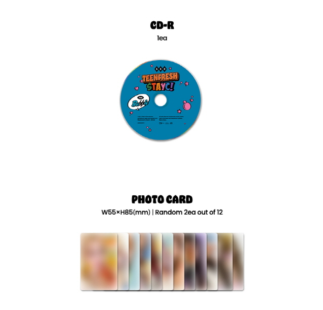 STAYC 3RD MINI ALBUM TEENFRESH, DIGIPAK VERSION, RANDOM