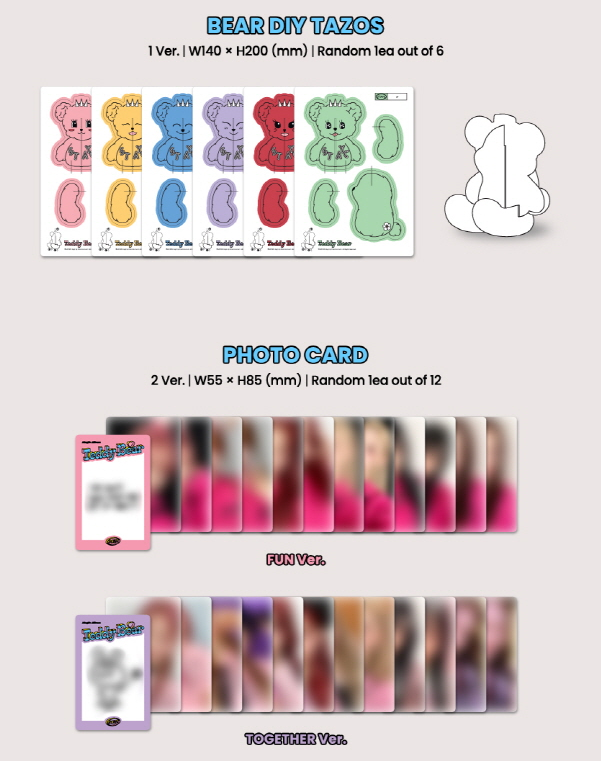 STAYC 4TH SINGLE ALBUM, TEDDY BEAR (2 Versions).