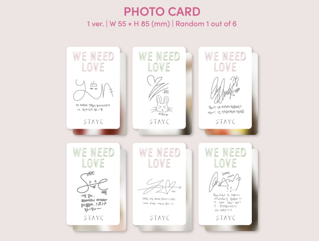 STAYC 3rd Single Album WE NEED LOVE, DIGIPACK VERSION, LIMITED EDITION.
