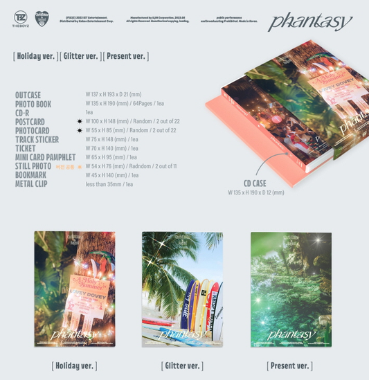 THE BOYZ 2nd Album PART 1 PHANTASY CHRISTMAS IN AUGUST (3 Versions)