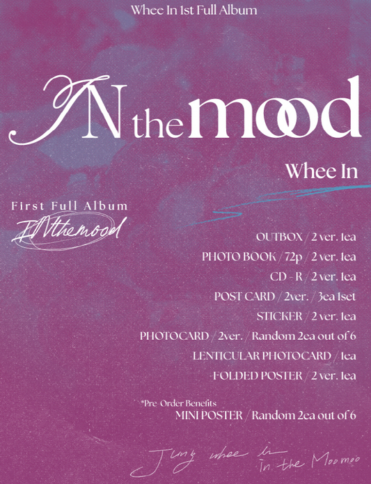 WHEE IN (MAMAMOO), 1ST FULL ALBUM, IN THE MOOD WHEE IN, PHOTOBOOK VERSION.