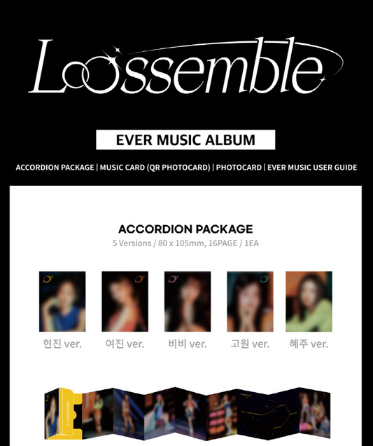 Loossemble - 1st Mini Album Loossemble EVER MUSIC ALBUM Version (5 Versions) Random 1ea