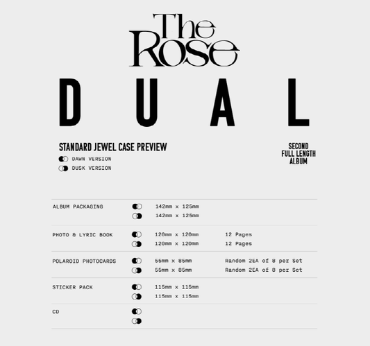 THE ROSE - 2ND FULL LENGTH ALBUM, DUAL, JEWEL CASE ALBUM (2 Versions).