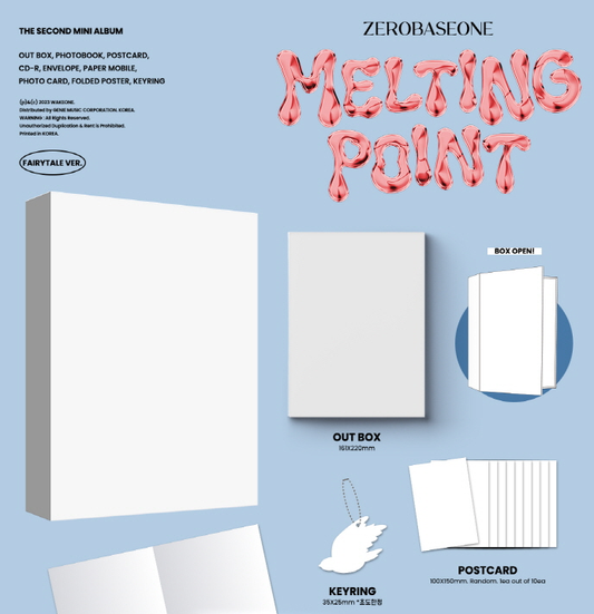 ZEROBASEONE, 2ND MINI ALBUM, MELTING POINT (3 Versions).