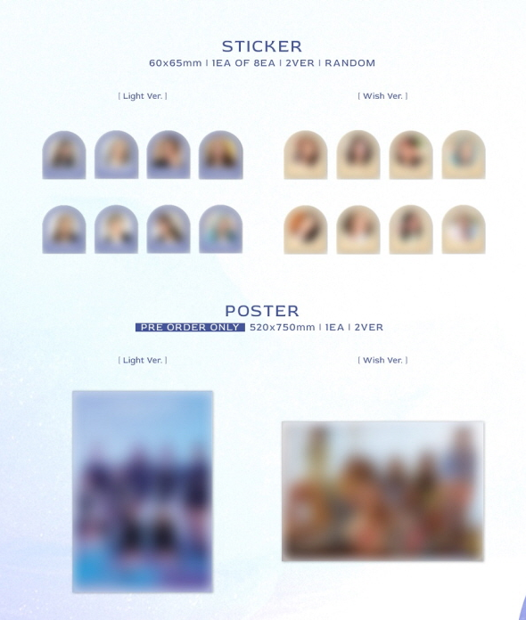 LIGHTSUM 2ND SINGLE ALBUM, LIGHT A WISH (2 Versions).