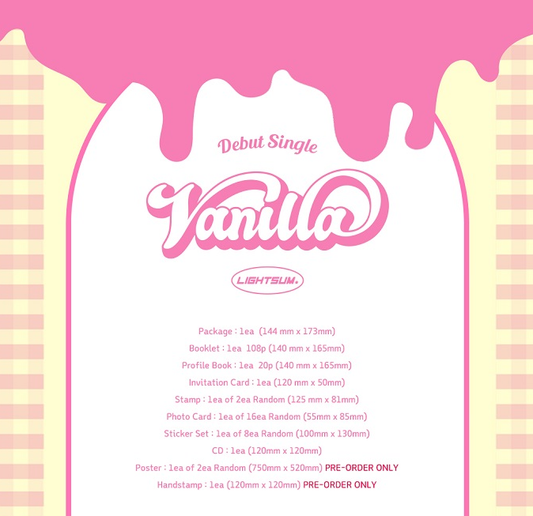 LIGHTSUM DEBUT ALBUM, VANILLA.