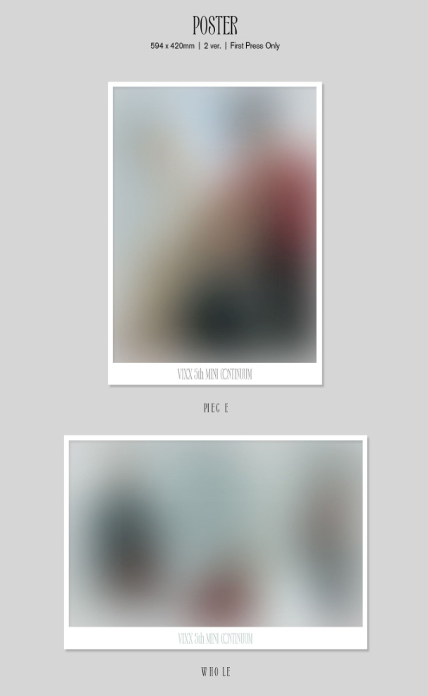 VIXX - 5th Mini Album CONTINUUM (2 Versions) Random.