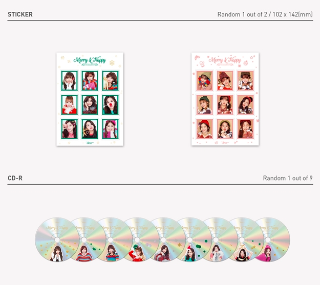 TWICE - 1st Album Repackage Merry & Happy (2 VERSIONS).