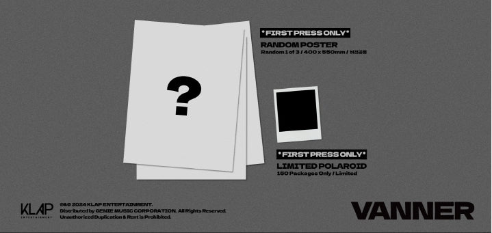 VANNER - 2nd Mini Album Capture The Flag (3 Versions) Random