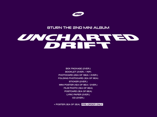 8TURN 2nd Mini Album Uncharted Drift (2 Versions).