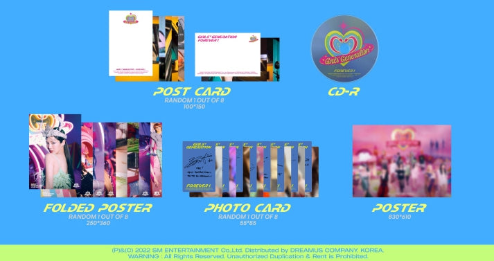 Girls' Generation 7th Album Forever 1 Standard Version.