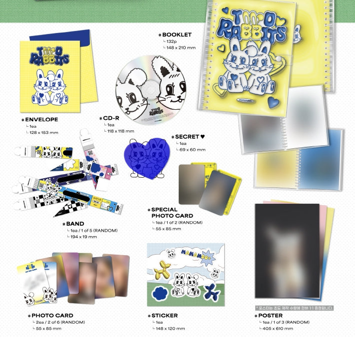 Mamamoo+ 1st Mini Album Two Rabbits