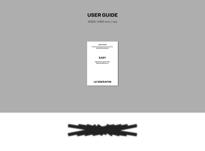 LE SSERAFIM - 3rd Mini Album EASY Weverse Albums Version (2 Versions).