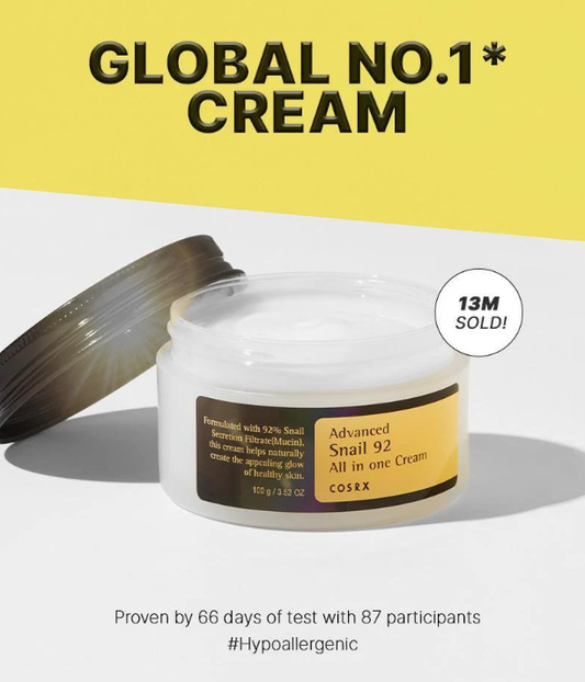 COSRX - Advanced Snail 92 All In One Cream (100g).