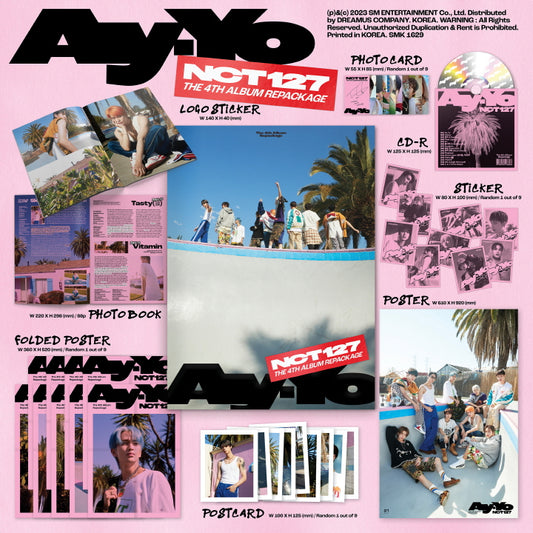 NCT 127 4th Album REPACKAGE AY-YO (2 Versions).