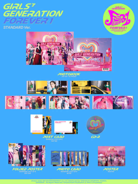 Girls' Generation 7th Album Forever 1 Standard Version.