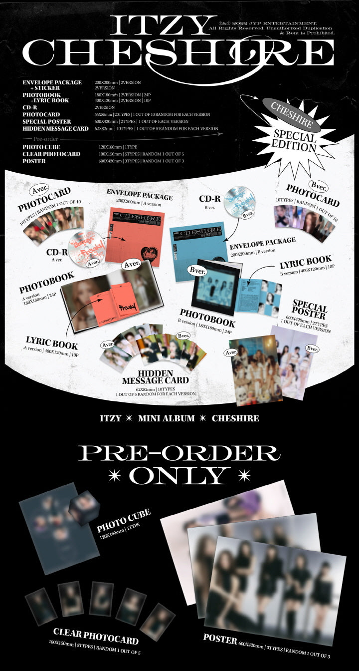 ITZY CHESHIRE SPECIAL EDITION (2 Versions).