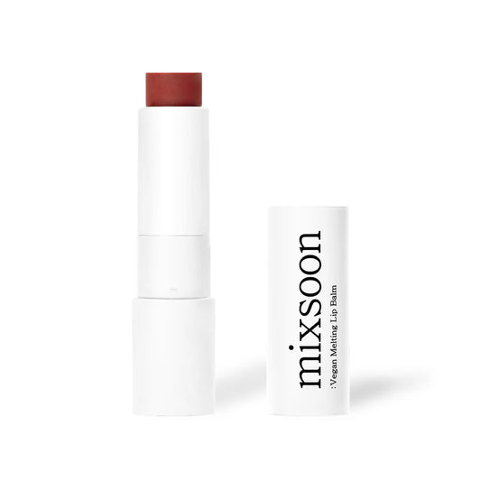 mixsoon - Vegan Melting Lip Balm (2 Types - Clear and Dry Rose).