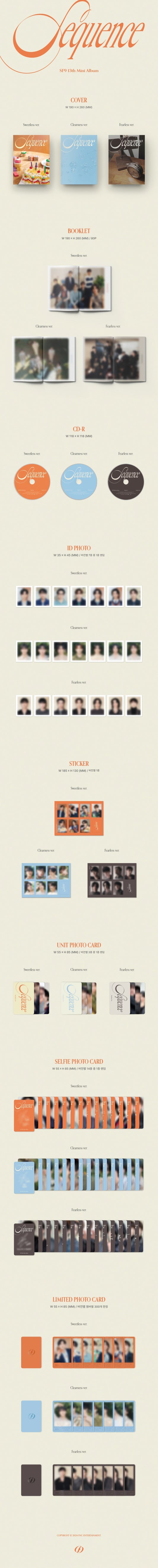 SF9 - 13th Mini Album Sequence (3 versions).