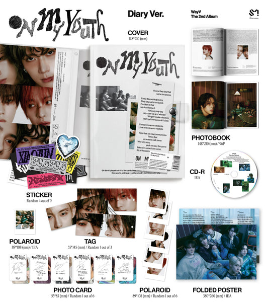 WAYV 威神V 2nd Album On My Youth Diary Version.