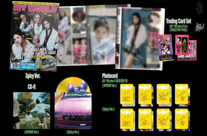 aespa 3rd mini album MY WORLD Zine Version (2 versions).