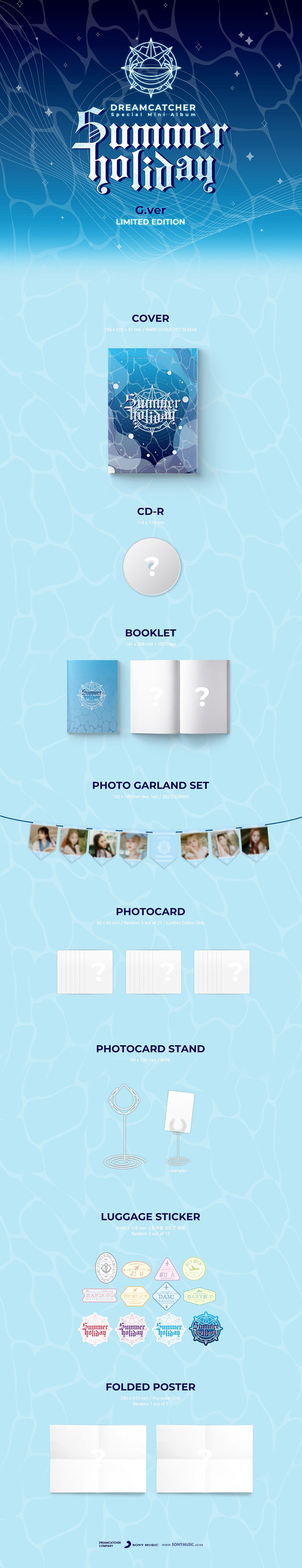 DREAMCATCHER Special Mini Album Summer Holiday G Version Limited Edition.