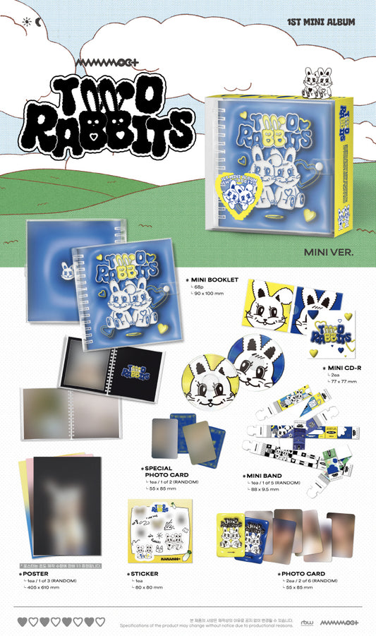 Mamamoo+ 1st Mini Album Two Rabbits Mini Version