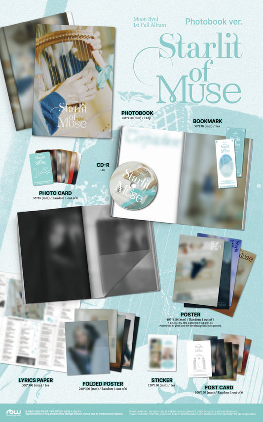 Moon Byul 1st Full Album Starlit of Muse Photobook Version.