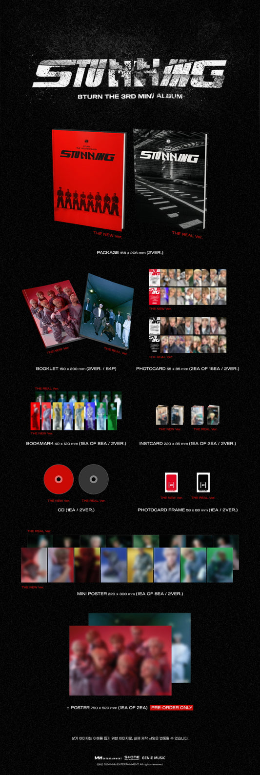 8TURN 3rd Mini Album Stunnin (2 Versions).