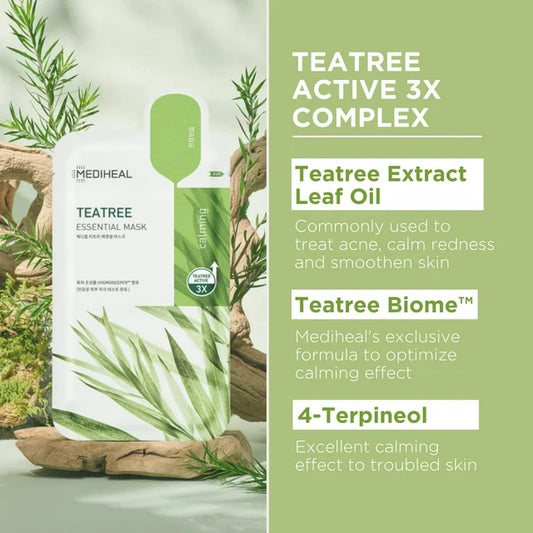 Mediheal - Teatree Essential Mask Pack (10 pcs x 24 g)
