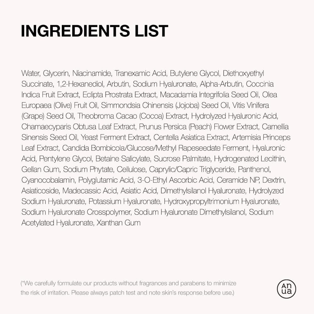 ANUA - Niacinamide 10% + TXA 4% Serum (30 mL).