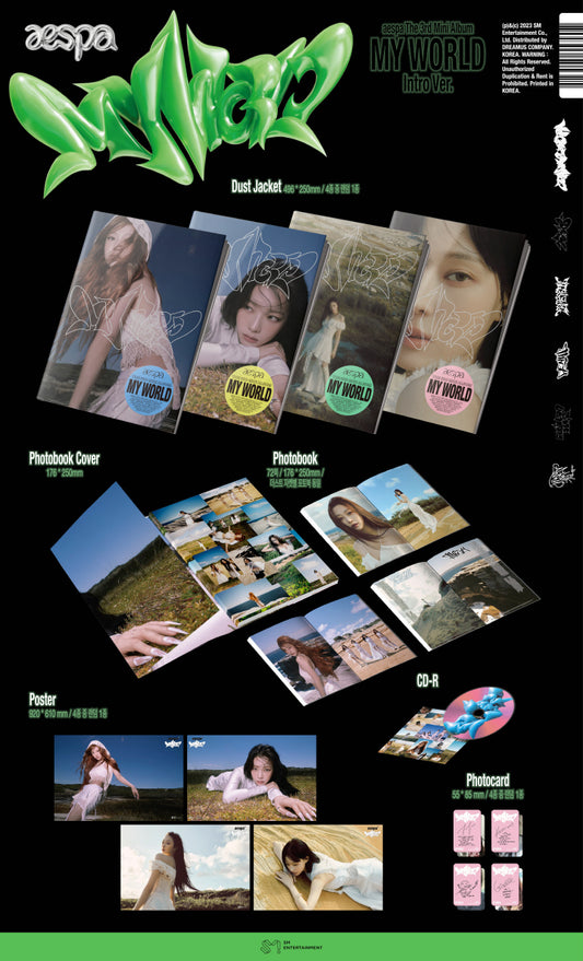 aespa 3rd mini album, MY WORLD, Intro Version (4 Versions)