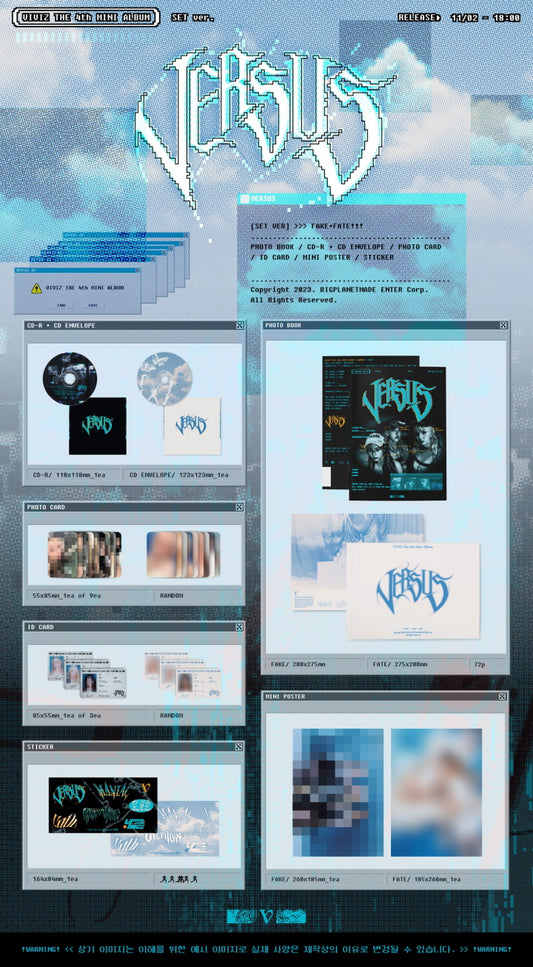 VIVIZ 4th Mini Album VERSUS Photobook Version (2 Versions) Random