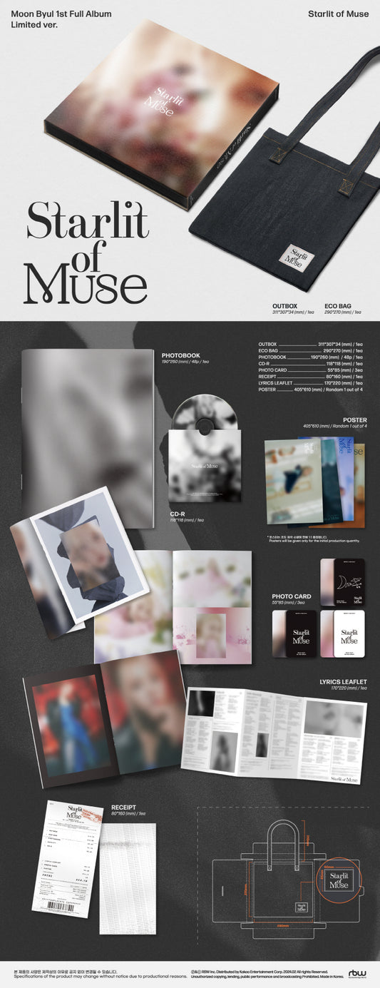 Moon Byul 1st Full Album Starlit of Muse Limited Version.