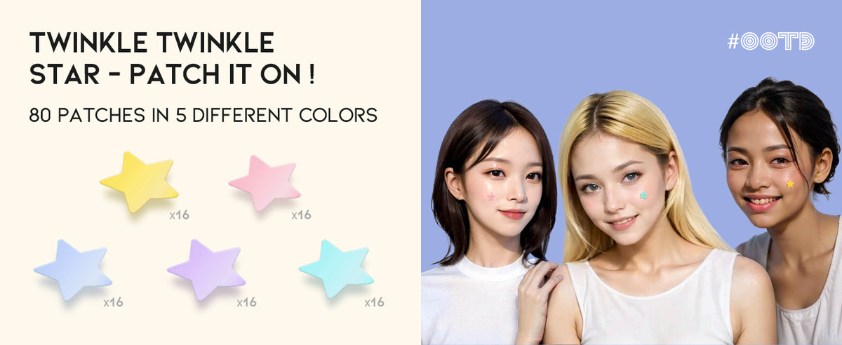 OOTD beauty - Beauty Star Spot Patch 80 Patches 1 Box.