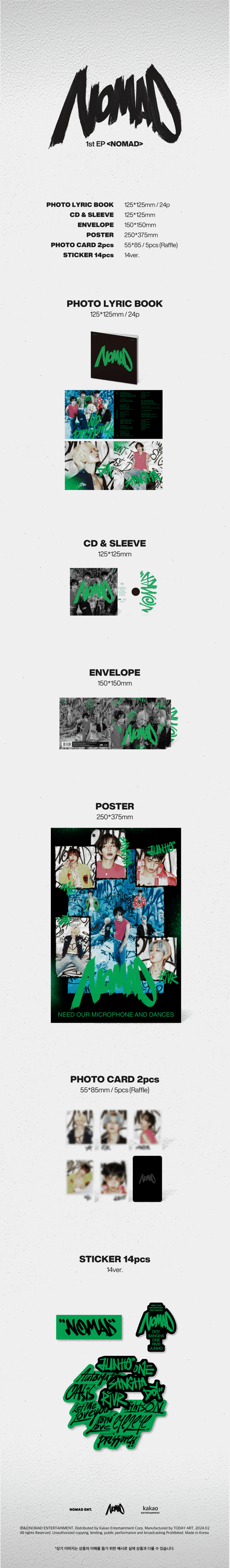 NOMAD 1st EP Album NOMAD.