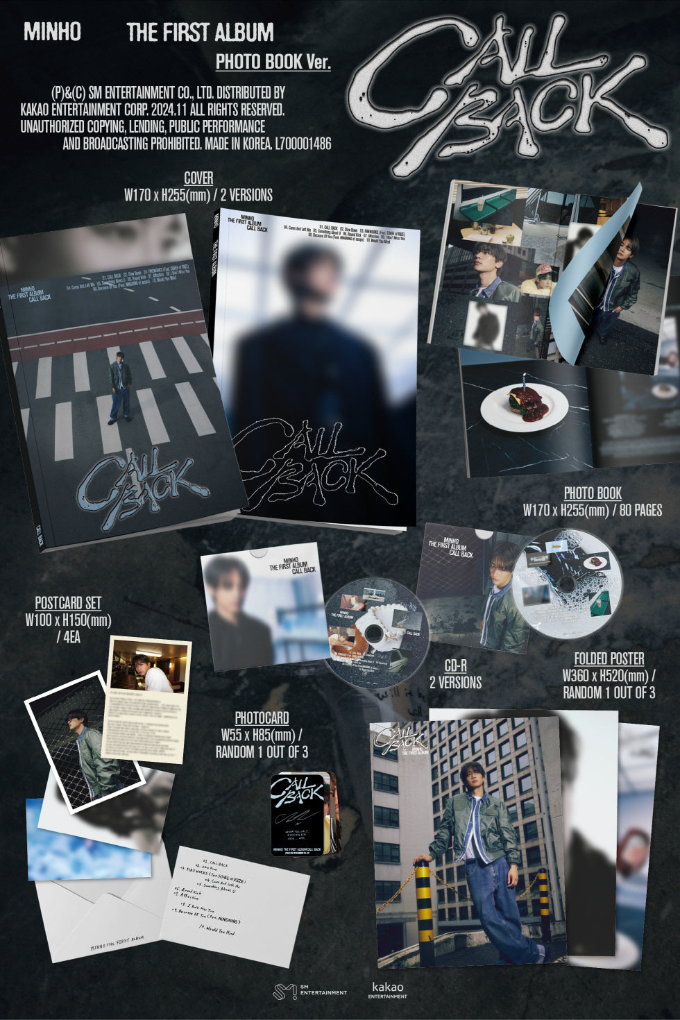 Minho (SHINee) - 1st Album Call Back Photobook Version (2 Versions).