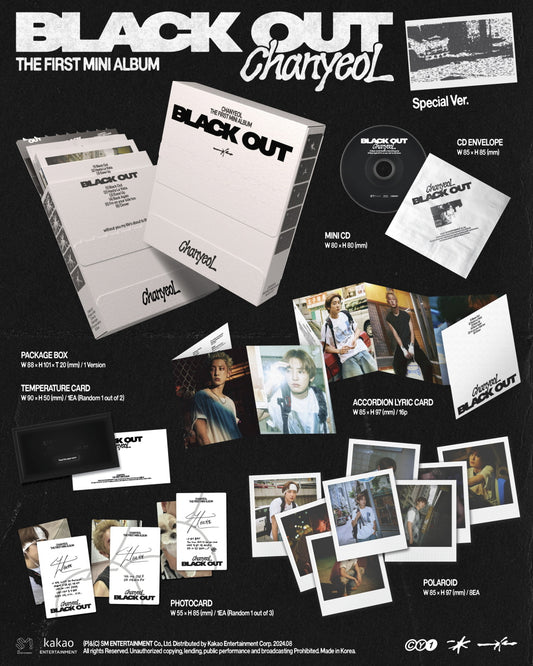 Chanyeol (EXO) 1st Mini Album Black Out Special Version