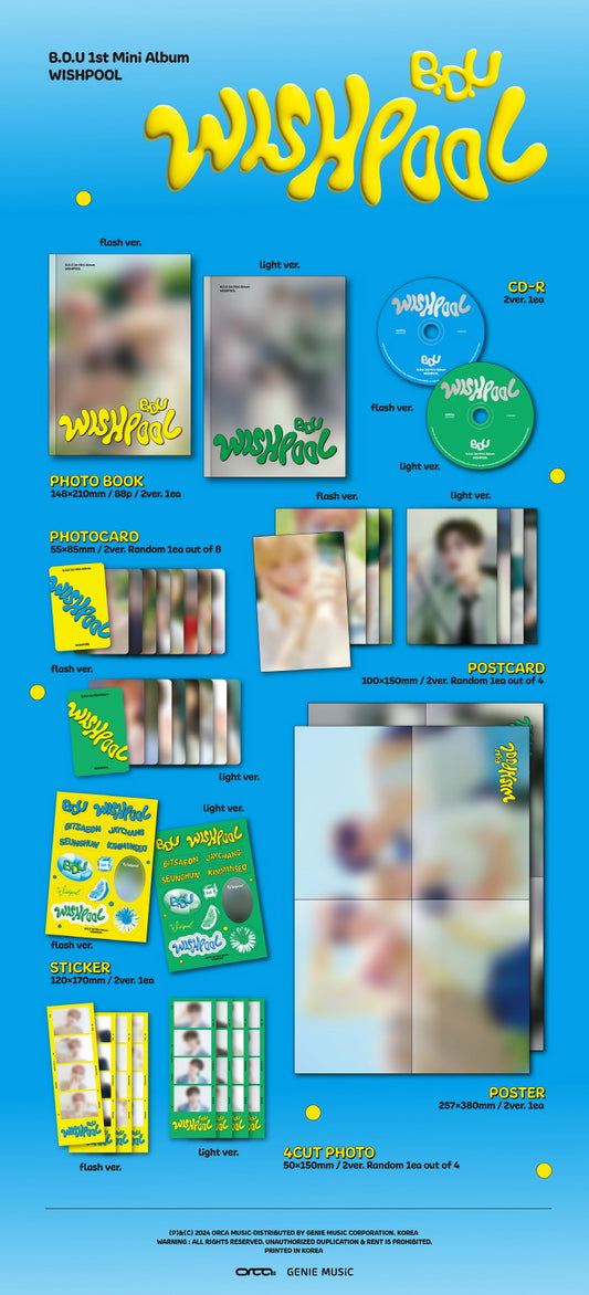 B.D.U 1st Mini Album Wishpool (2 Versions).