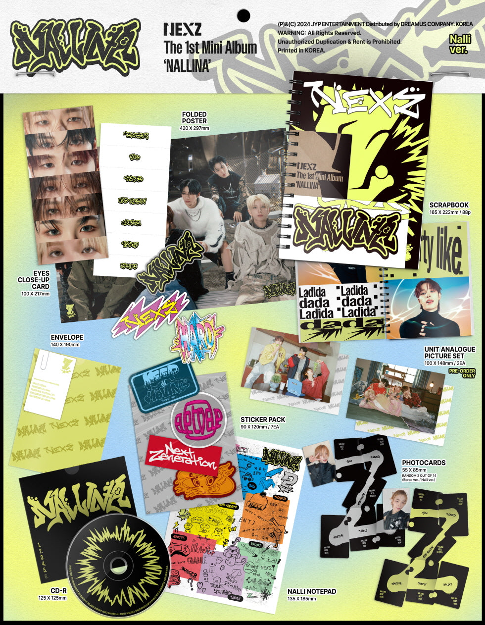 NEXZ - 1st Mini Album Nallina (2 Versions)(RESTOCK 2026-09-21)